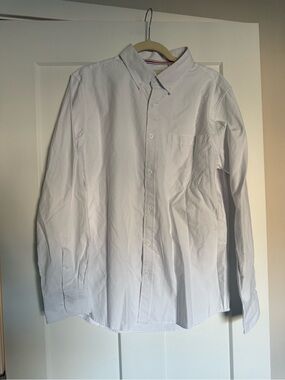 Oxford Men's White Button-Down Shirt